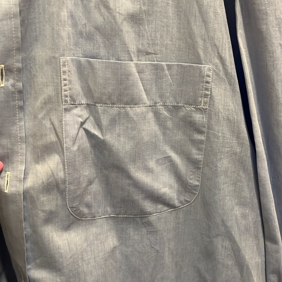 Peter Millar blue front button closure long sleeve with button cuffs size L - Picture 6 of 7